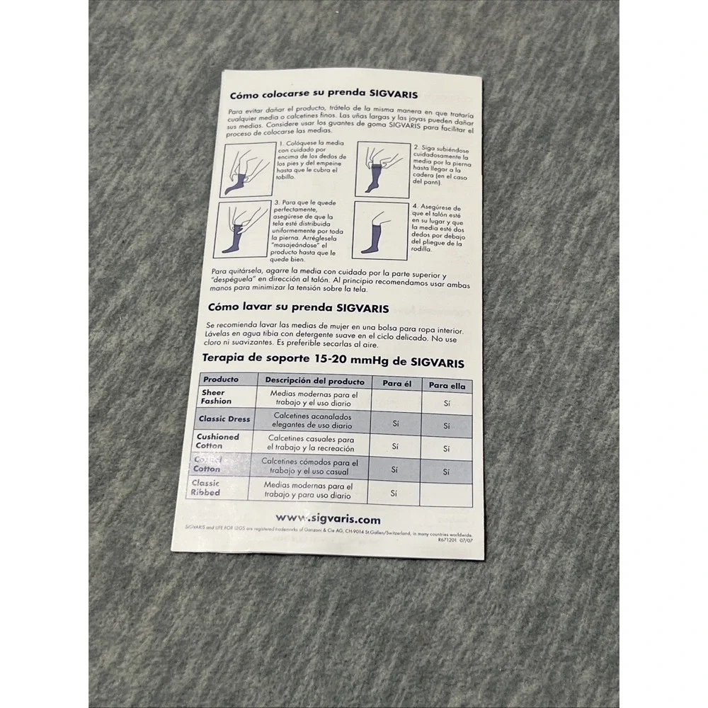 Sigvaris Life For Legs Support Therapy Stockings Knee Hi Size C Shoe 11.5-14 New